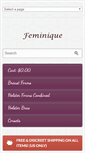 Mobile Screenshot of feminiquebreastforms.com